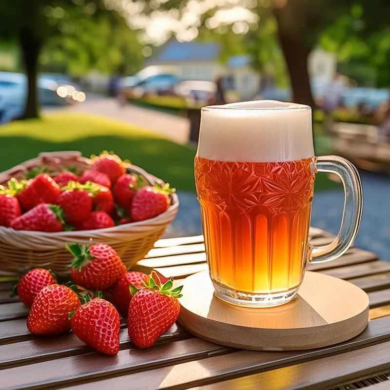 Strawberry Fields Hefeweizen image